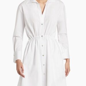 Vince White Button-Down Dress